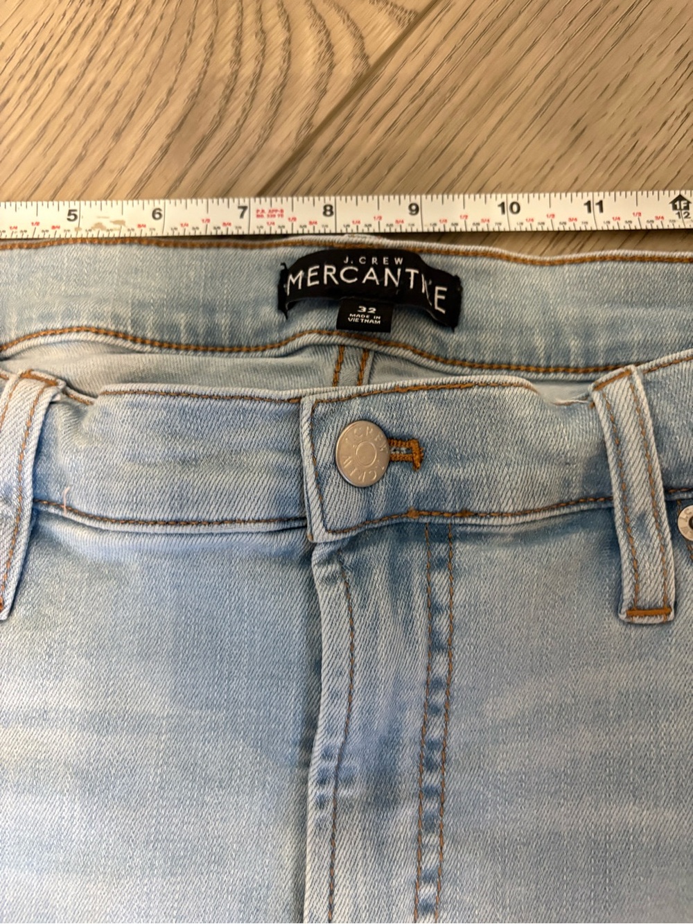 J. Crew Light Blue Mercantile High-Rise Skinny Jeans - Picture 3 of 4